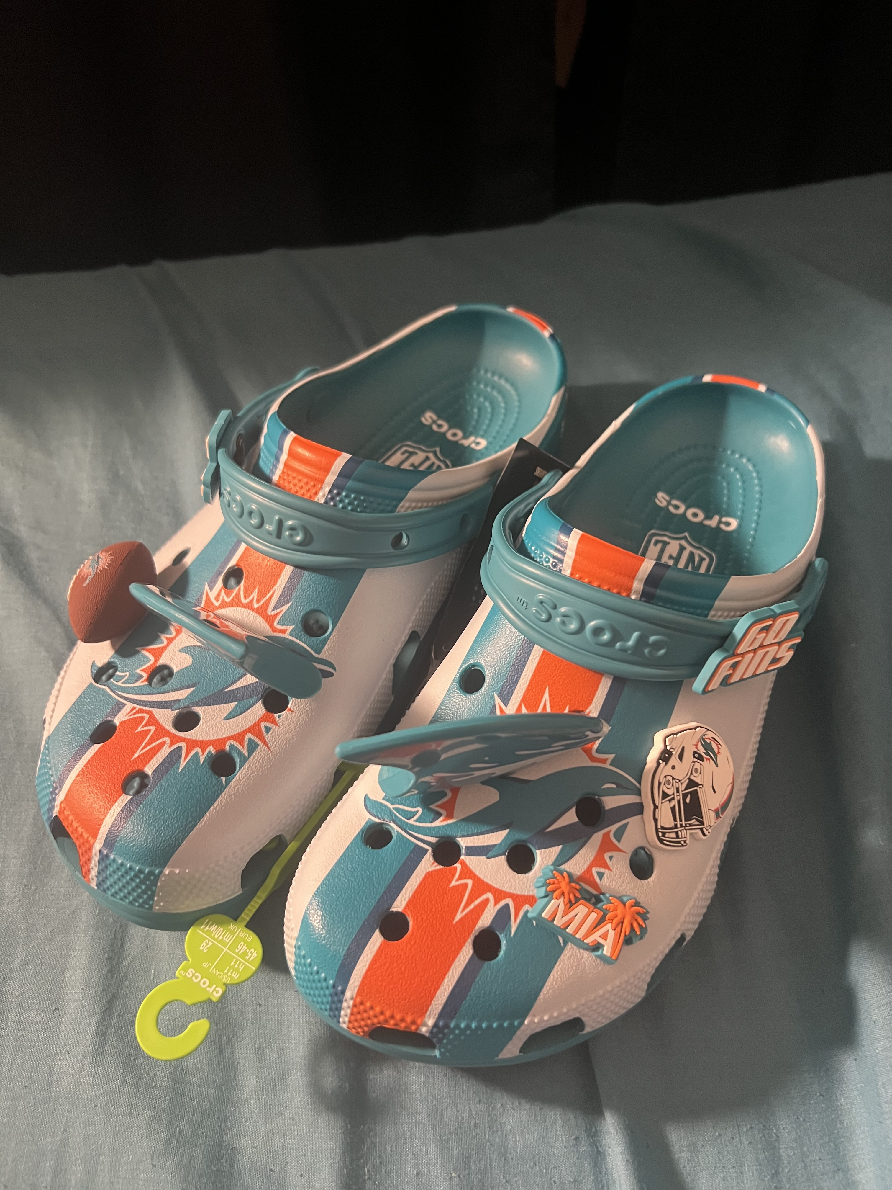Crocs NFL miami Dolphins